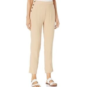 NWT BCBGeneration Faux Side Button Sand Beige Pull-On Pants Size XS